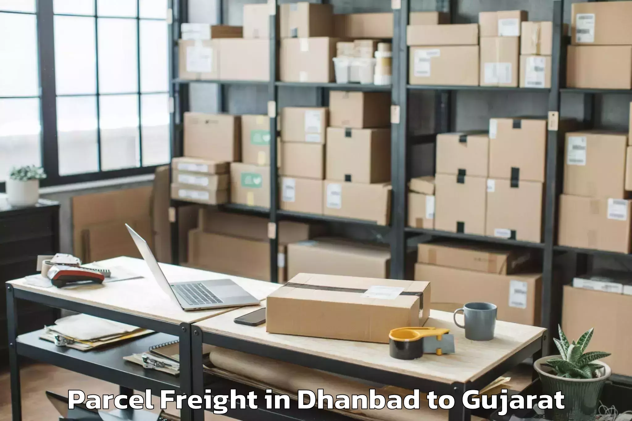 Quality Dhanbad to Shivrajpur Parcel Freight